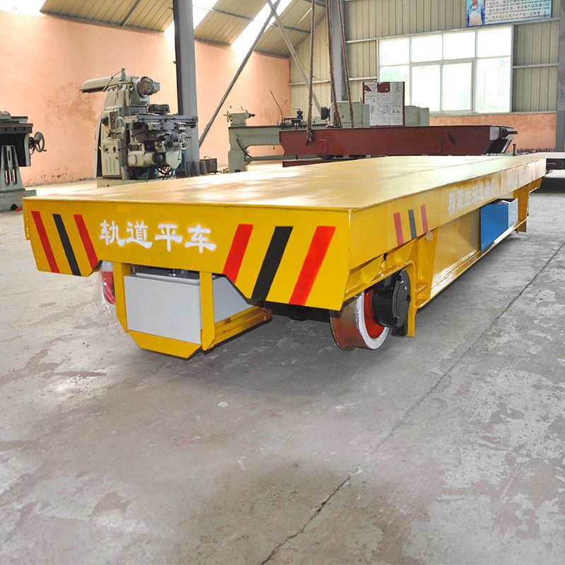 Cable Drum Powered Track Ferrovija Flat Trasferiment Cart