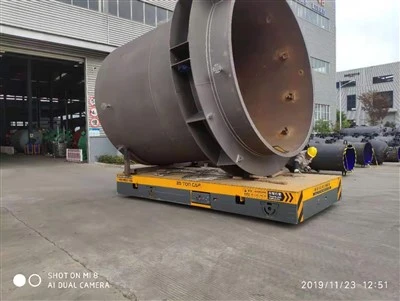 35 Tunnellata Steel Coil Flat Car Kontroll Remote Trackless Electric Flat Car Trasferiment Immaniġġjar Vettura/Karozza Ċatta industrijali