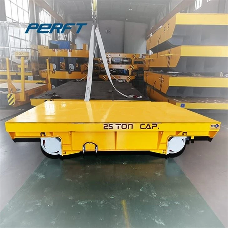 Rail Powered Flat Trolley Cart Haul Machinery